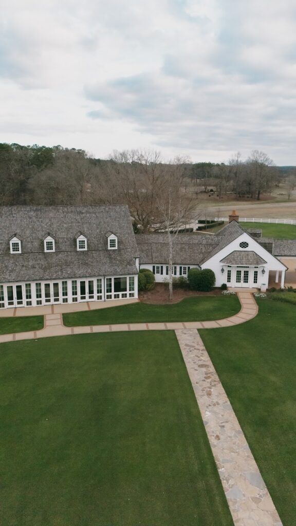 drone photography at hamilton place at Pursell farms